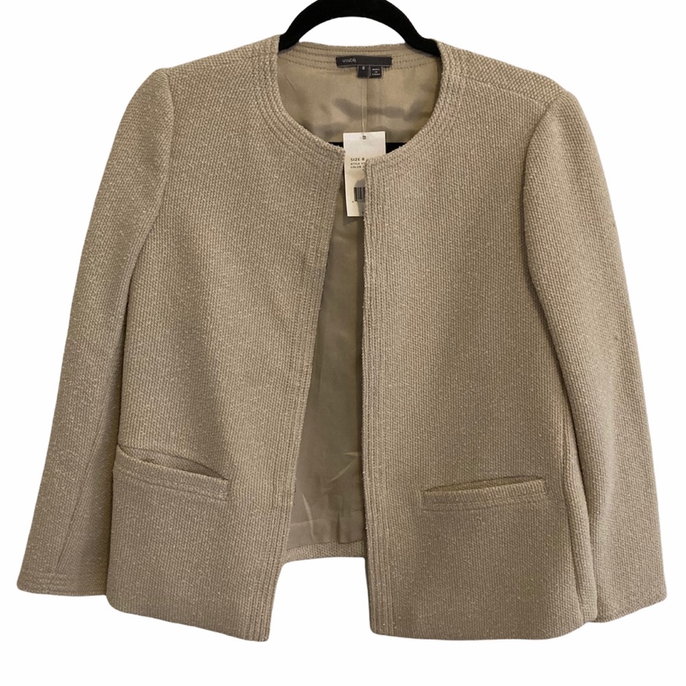 VINCE Crewneck Boucle Blazer Jacket Size 0